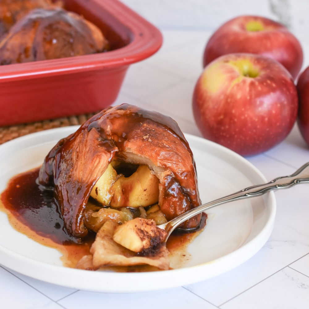 Apple Dumplings with Salted Molasses Sauce (7)