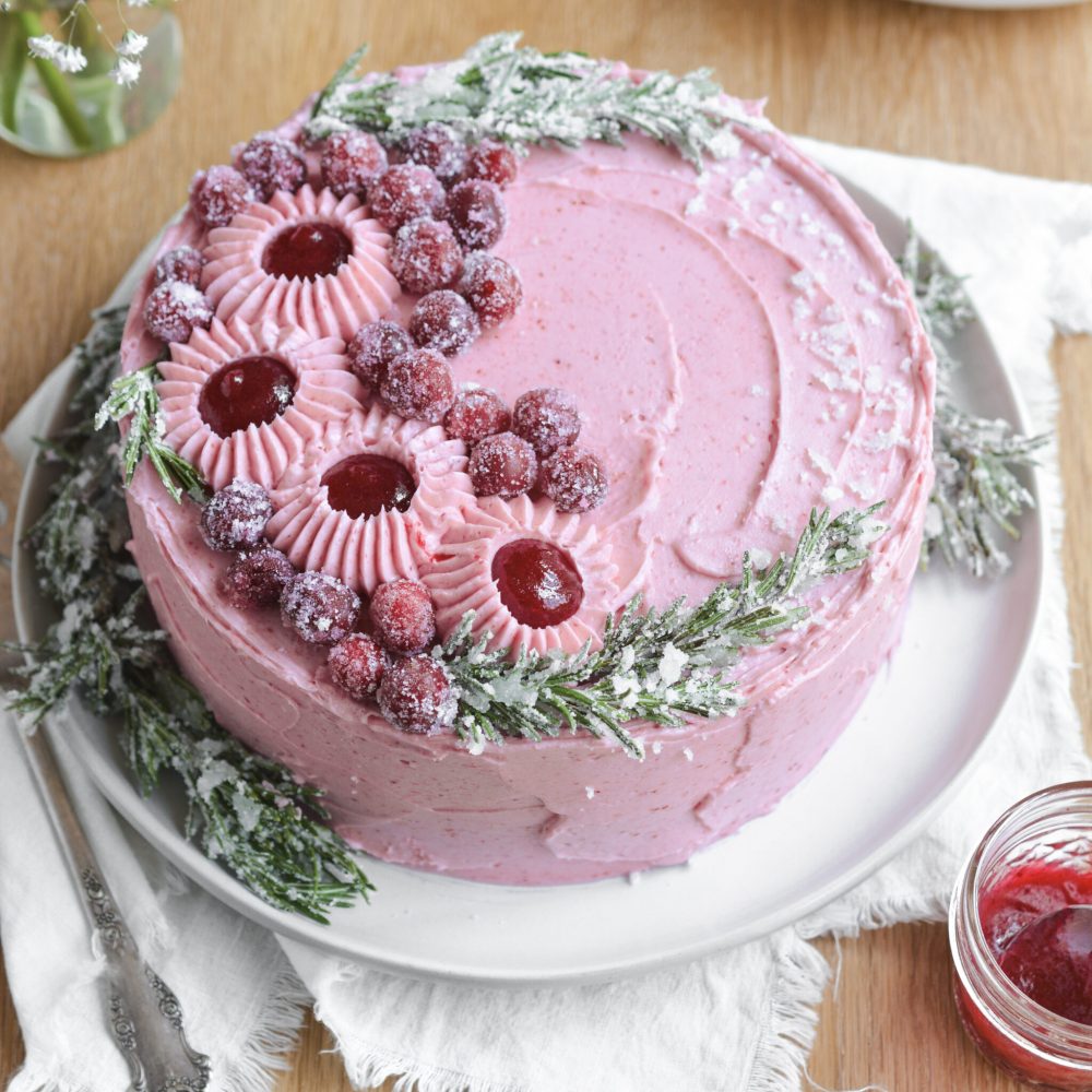 Cranberry Layer Cake 1