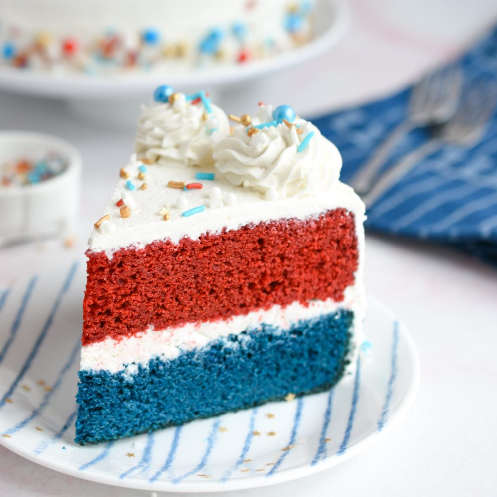 Red White and Blue Velvet Cake (14)