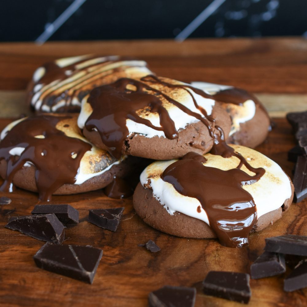 Toasted Marshmallow Chocolate Cookies (2)