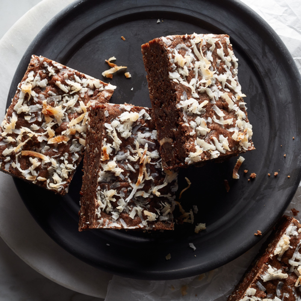 chocolate-coconut-brownies