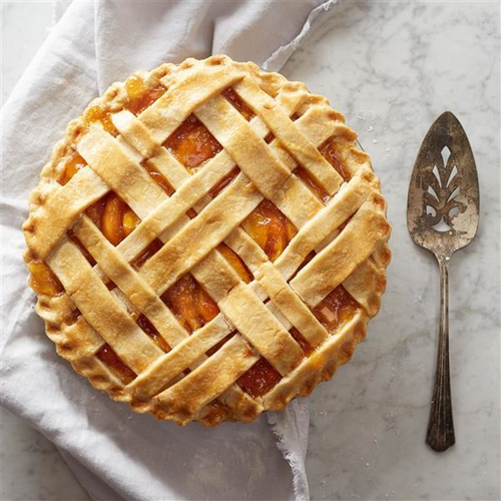 lattice-crust-peach-pie