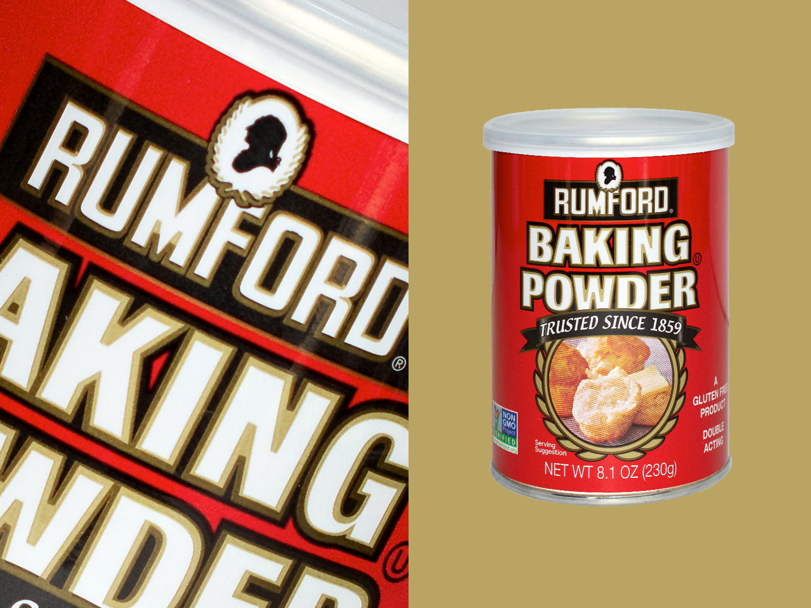 Rumford Premium Aluminum-Free Baking Powder, 8.1 oz